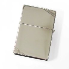 画像2: Zippo ジッポーライター：1937レプリカ フラットトップ ダイアゴナル プラチナ ミラー 2013年製 (2)