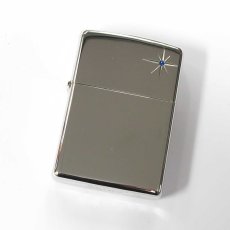画像1: 【アウトレット】Zippo ジッポーライター：シャイニークロス ラインストーン プラチナ ミラー C 2012年製 (1)