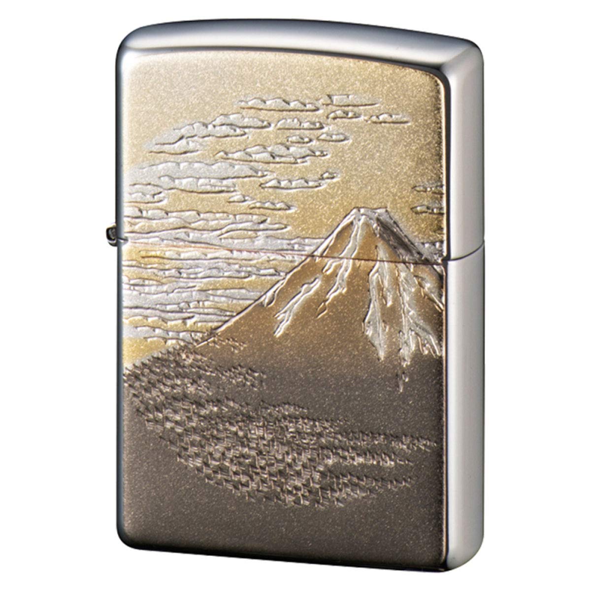 画像1: Zippoジッポーライター：ZP 電鋳板 富士山 (1)