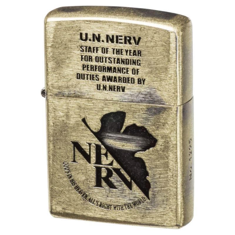 【再入荷】Zippoジッポーライター：エヴァンゲリオン U.N.NERV AWARD Ver.