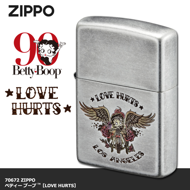 Zippoジッポーライター：ベティー ブープ™ 90周年記念モデル［LOVE HURTS］