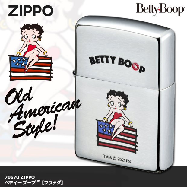 新品 ZIPPO ベティ・ブープ アメリカン フラッグ ジッポー ライター