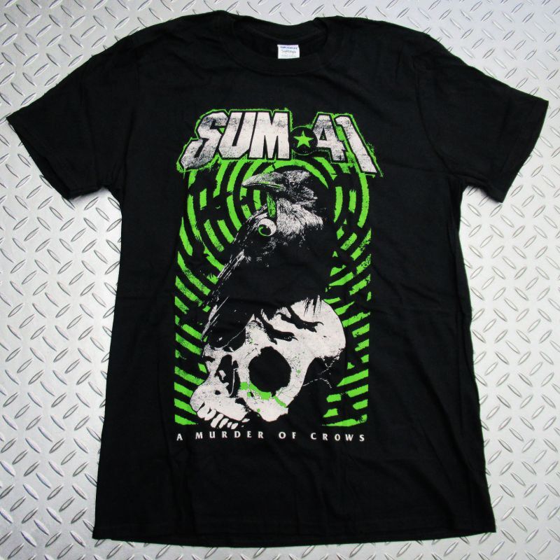 オフィシャル バンドTシャツ：SUM 41 CROW ブラック