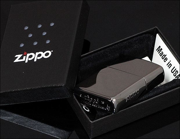 ZIPPO ブラックチタンコーティング ミラー アーマー ジッポ ライター